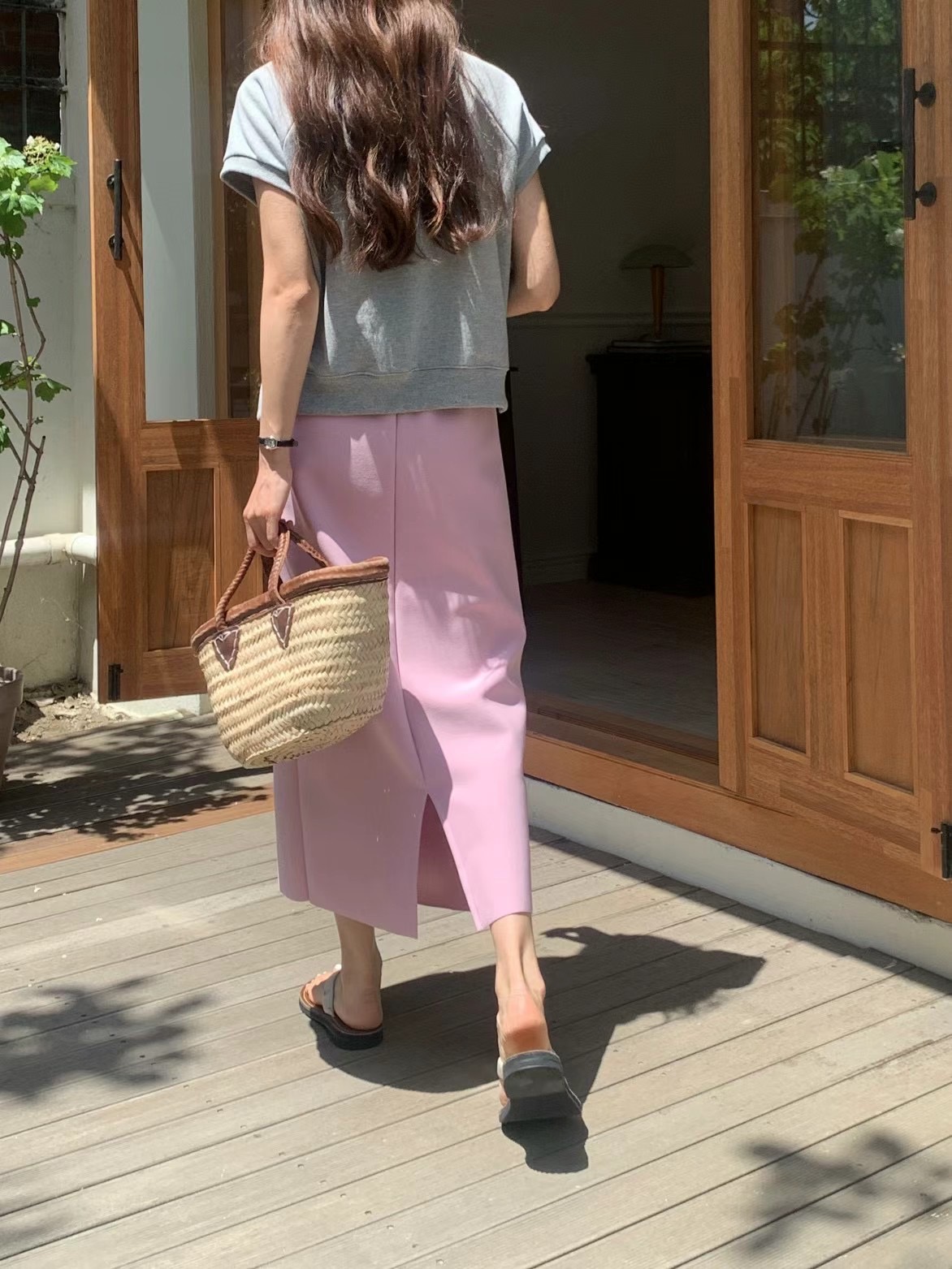 CLEAN韓國直郵東大門代購女裝新品時尚休閑推薦職業人氣長裙CLEAN長裙