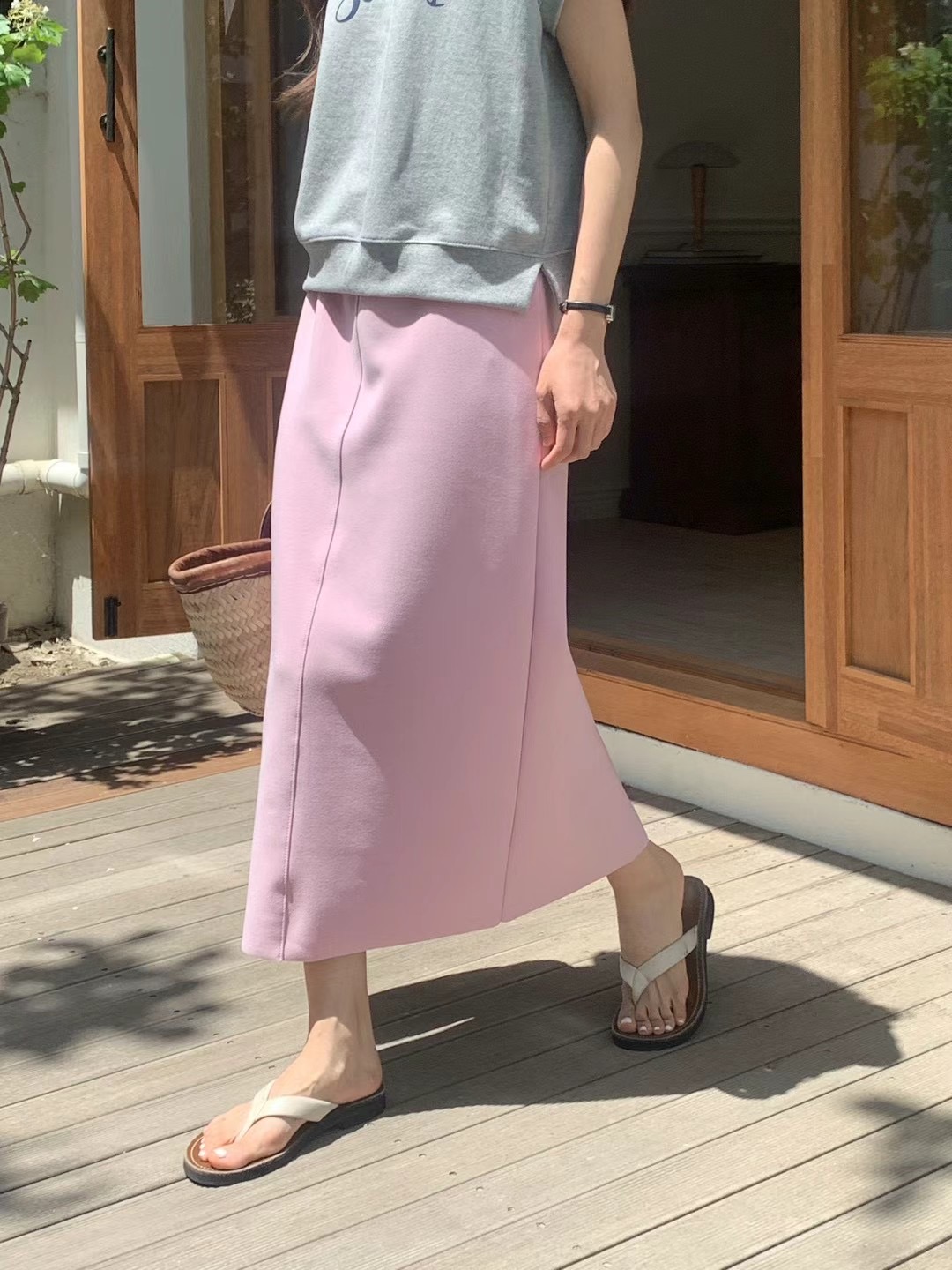 CLEAN韓國直郵東大門代購女裝新品時尚休閑推薦職業人氣長裙CLEAN長裙