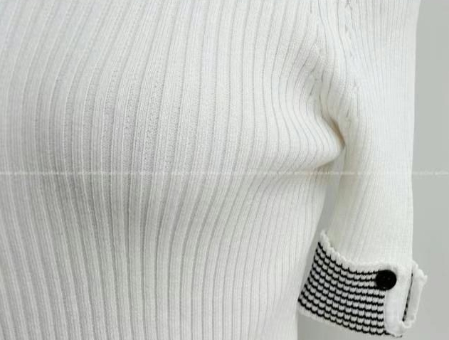 SMILE韓國直郵東大門代購女士新品人氣職業熱賣休閑針織衫羅紋SMILE針織衫