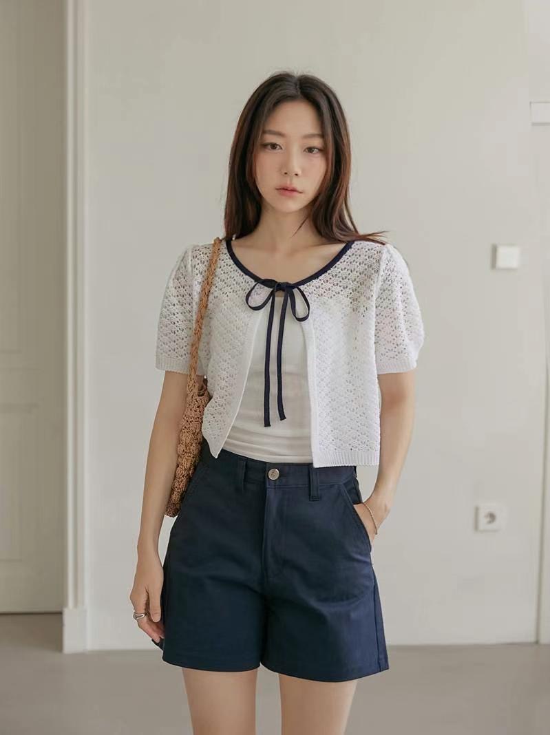 SMILE韓國直郵東大門代購女士新品24秋夏推薦熱賣職業針織衫SMILE針織衫