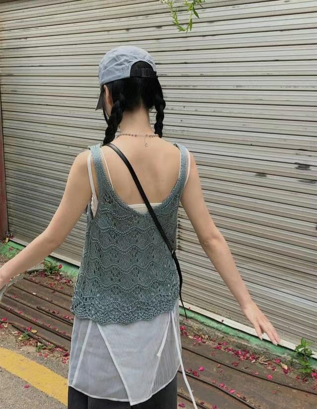 SMILE直郵韓國代購女士新品熱賣時尚24秋夏真品推薦吊帶背心SMILE吊帶/背心