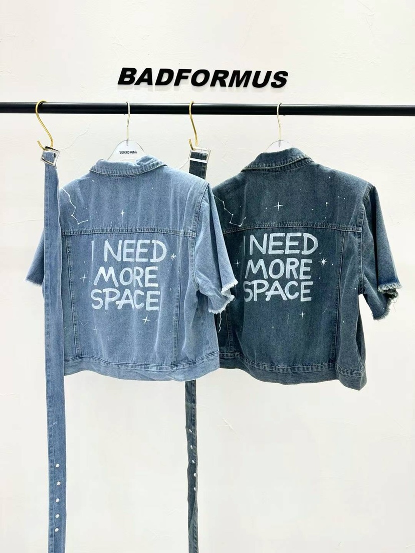 BADFORMUS韓國直郵東大門實拍女士新品24秋夏時尚夾克腰帶BADFORMUS夾克