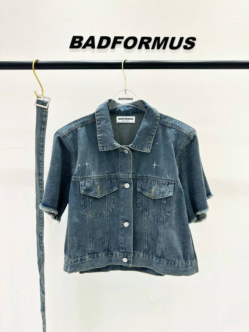 BADFORMUS韓國直郵東大門實拍女士新品24秋夏時尚夾克腰帶BADFORMUS夾克圖色2