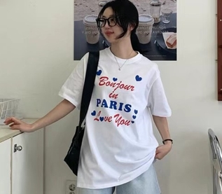 YOU ARE BEAUTIFUL韓國直郵女裝新品真品24秋夏休閑T恤AMIABLET恤