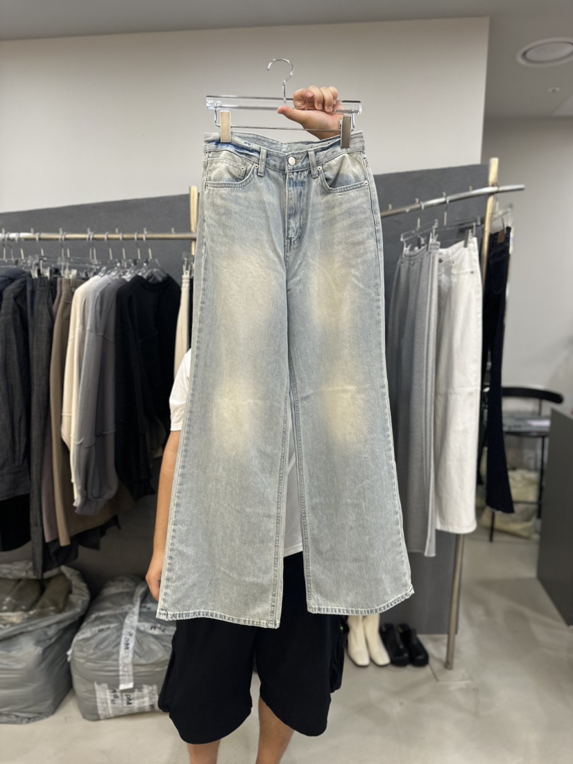 HARZI韓國直郵東大門代購女裝新品職業推薦時尚熱賣24春夏牛仔褲HARZI牛仔褲