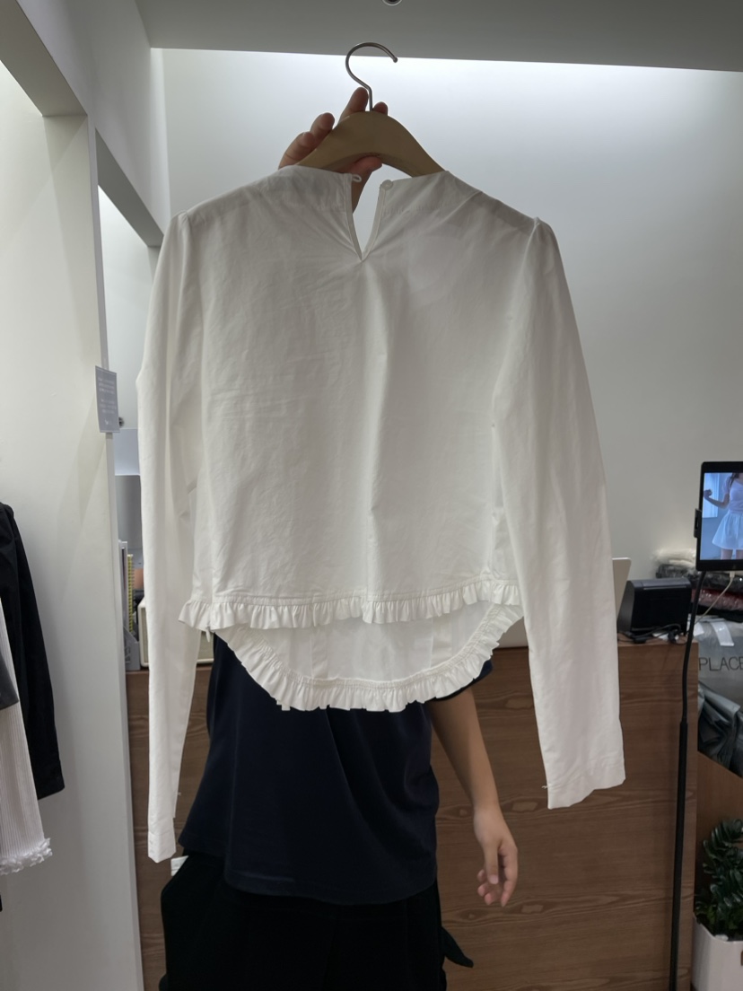 LUBRY韓國直郵女裝新品職業熱賣時尚推薦人氣真品襯衫蕾絲衫NOPROBLEM襯衫/蕾絲衫