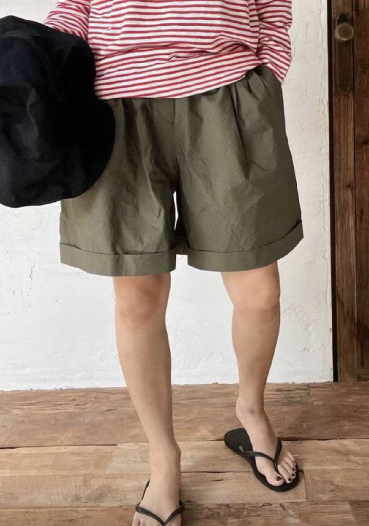 FEBRUUARY韓國直郵女裝新款24秋夏真品推薦休閑短褲緊身褲WOODEN短褲