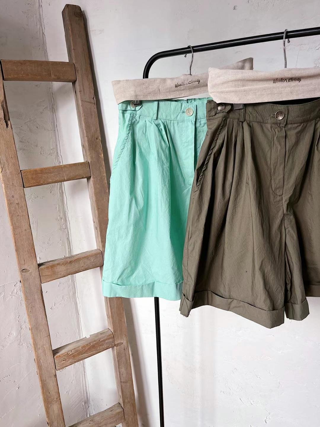 FEBRUUARY韓國直郵女裝新款24秋夏真品推薦休閑短褲緊身褲WOODEN短褲