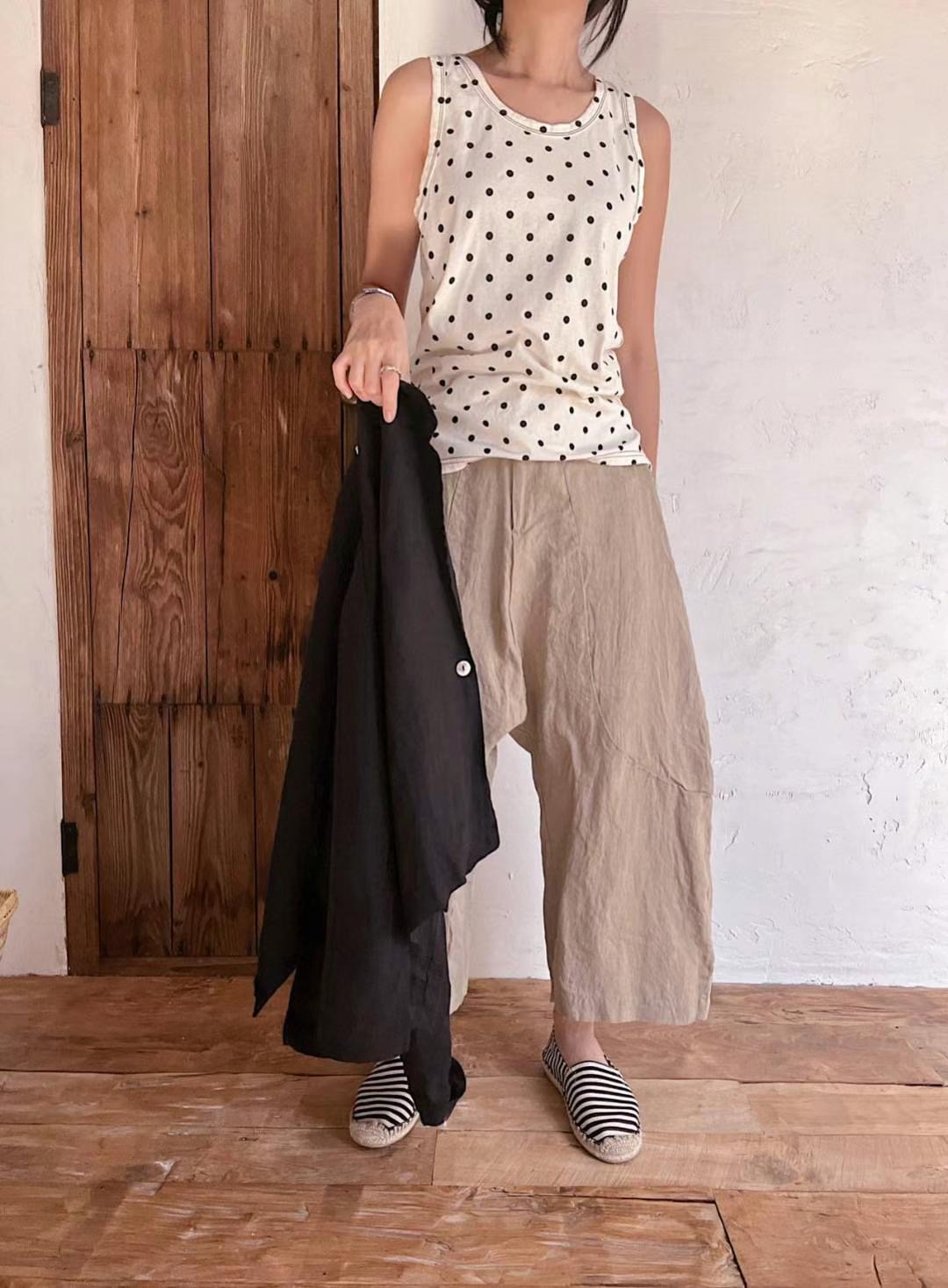 FEBRUUARY韓國直郵女裝新款時尚熱賣休閑職業24秋夏吊帶背心WOODEN吊帶/背心