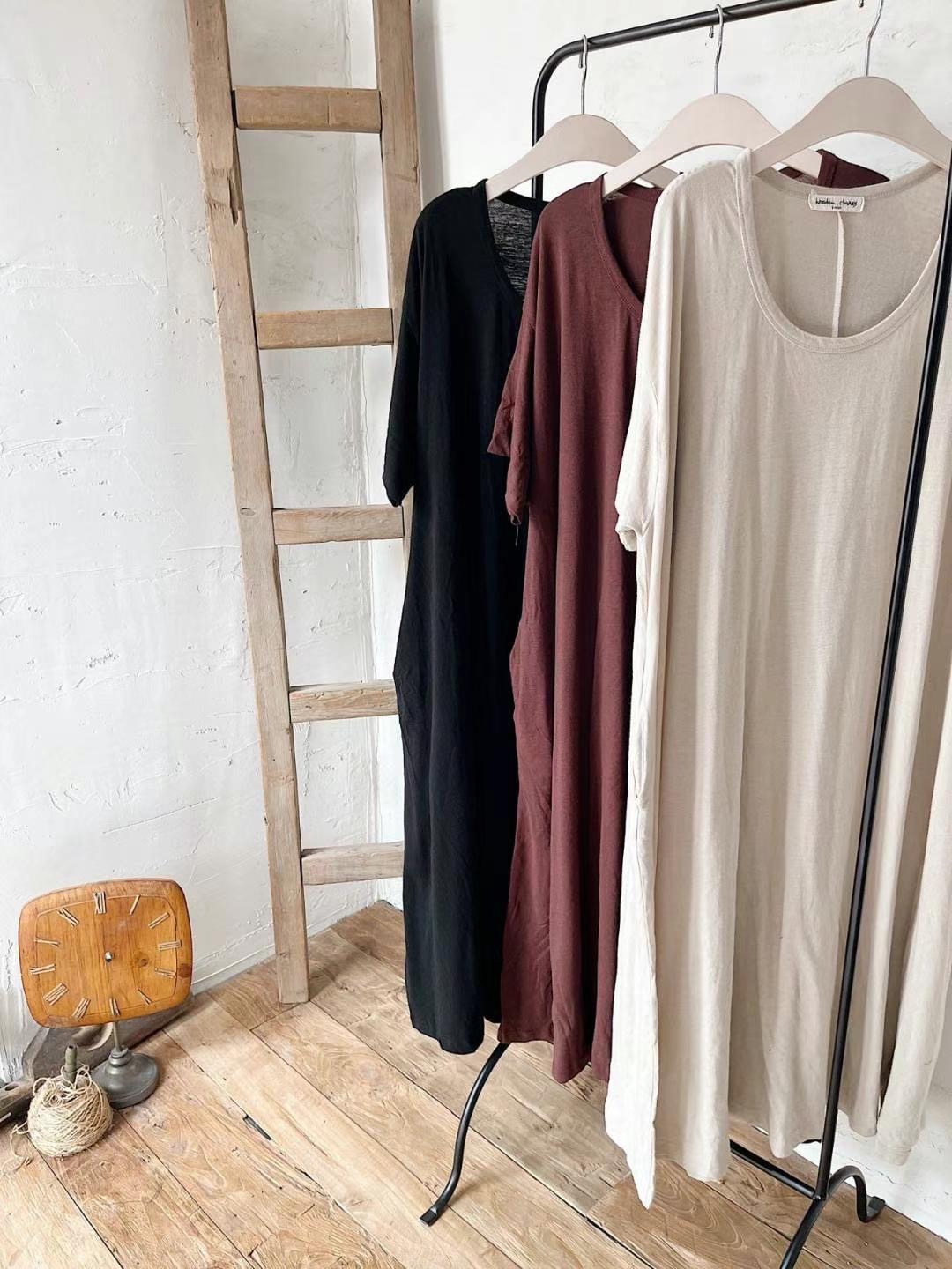 FEBRUUARY韓國直郵東大門代購女士新品24秋夏職業人氣連衣裙WOODEN連衣裙