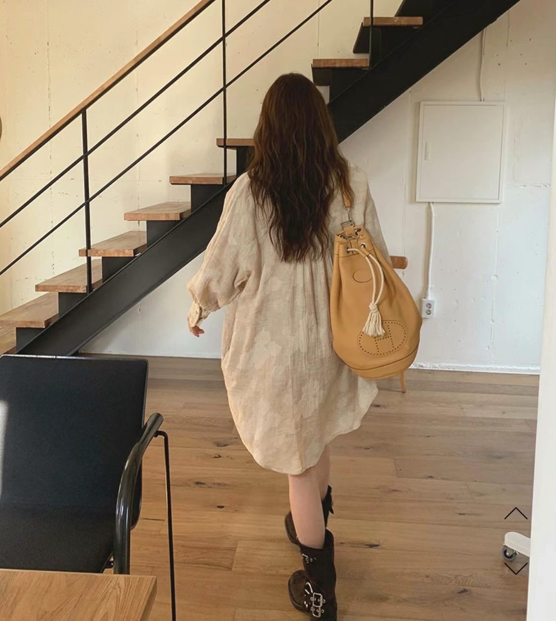 WHERELL韓國直郵東大門代購女裝新款職業24秋夏連衣裙刺繡FORUS連衣裙