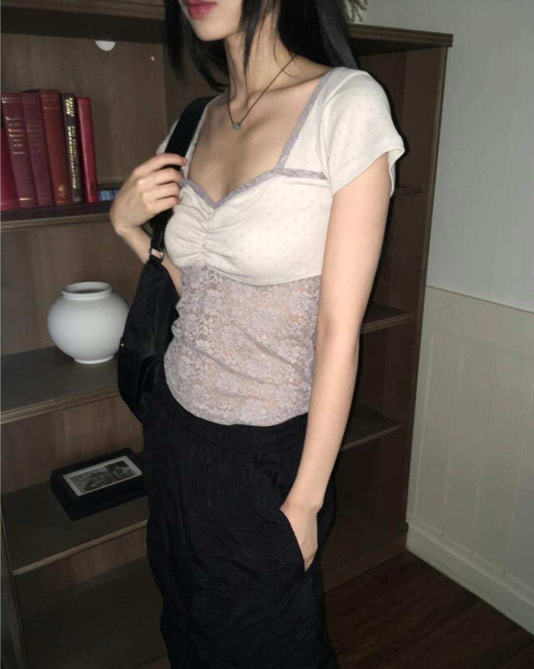 STREET直郵韓國代購女士新款職業推薦人氣時尚24秋夏真品T恤STREETT恤