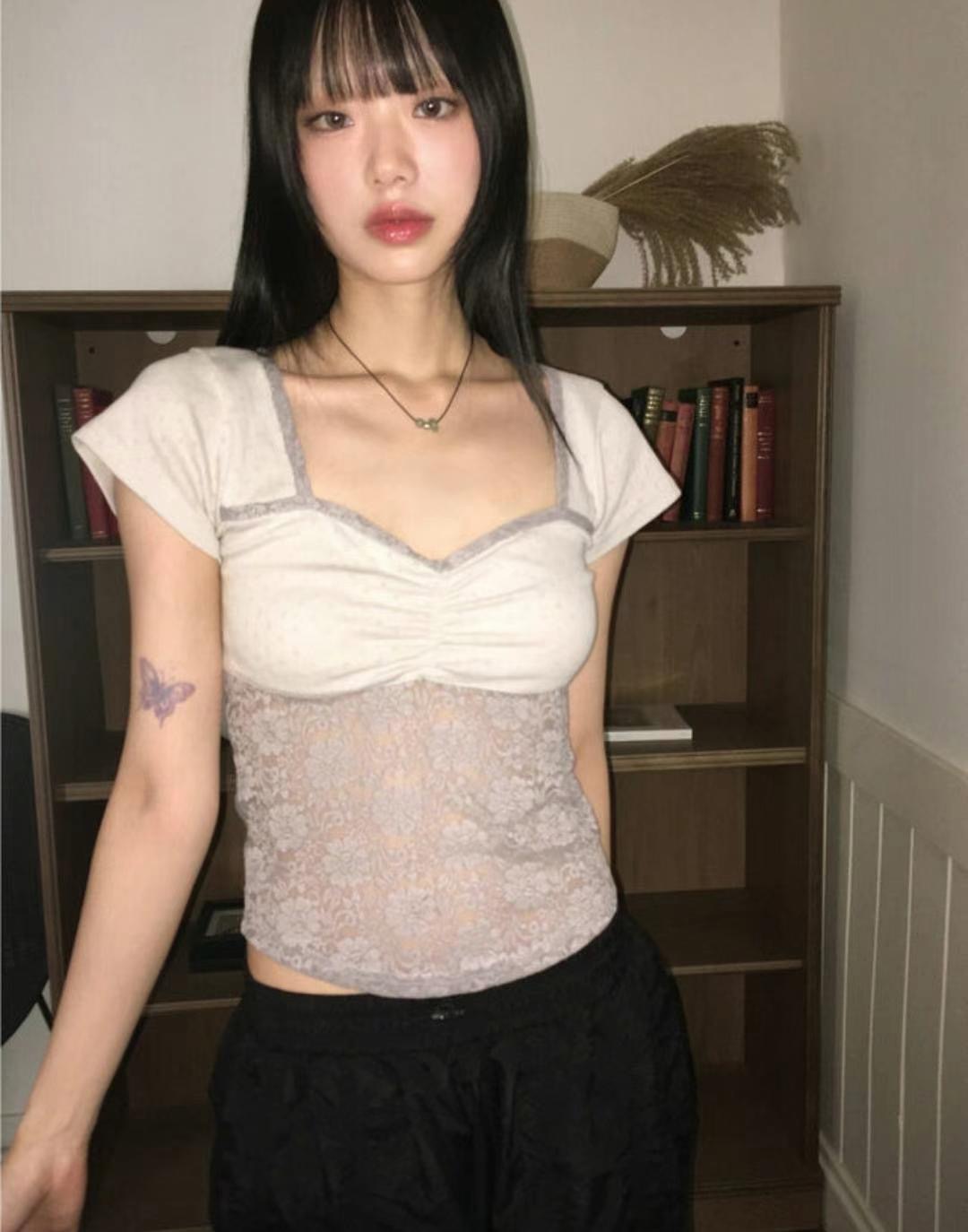 STREET直郵韓國代購女士新款職業推薦人氣時尚24秋夏真品T恤STREETT恤