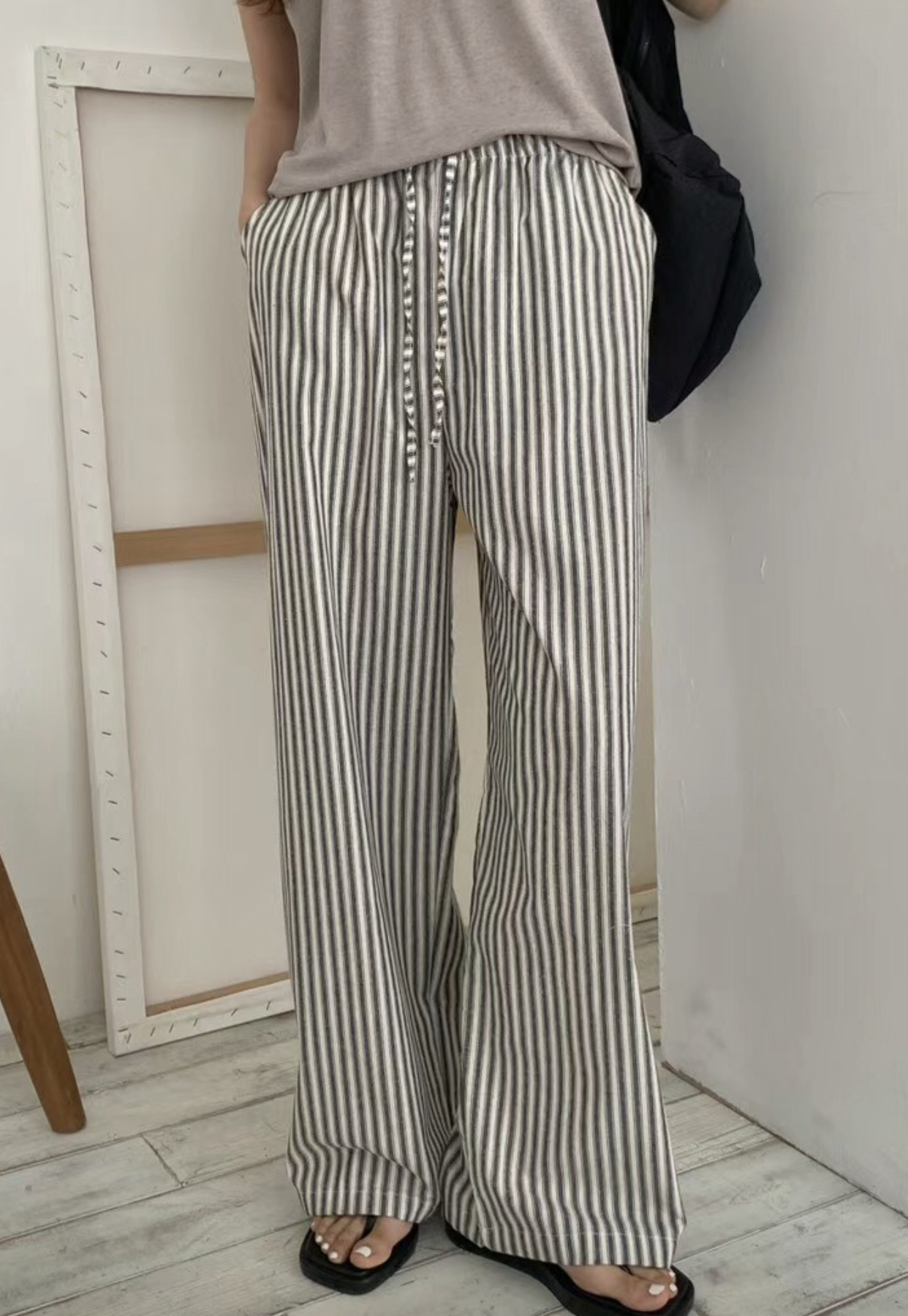 HIDEWAY韓國直郵東大門實拍女裝新品24春夏職業真品休閑褲HIDEWAY休閑褲