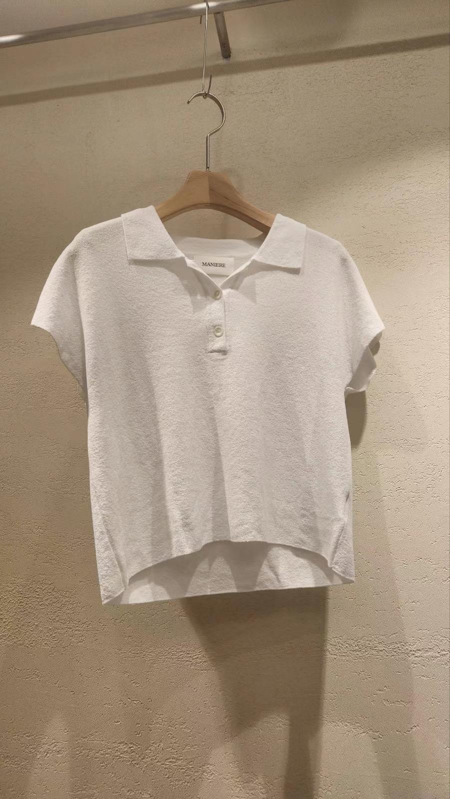 MANIERE直郵韓國代購女裝新品時尚推薦熱賣24春夏休閑T恤THEMAINT恤圖色2