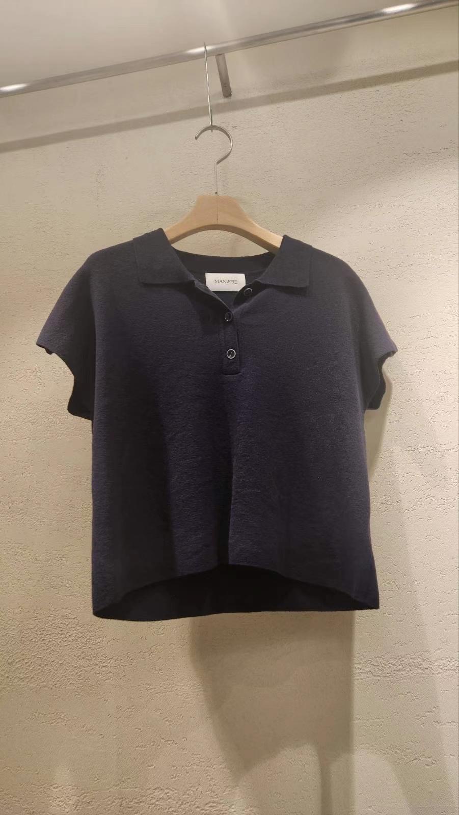 MANIERE直郵韓國代購女裝新品時尚推薦熱賣24春夏休閑T恤THEMAINT恤圖色4