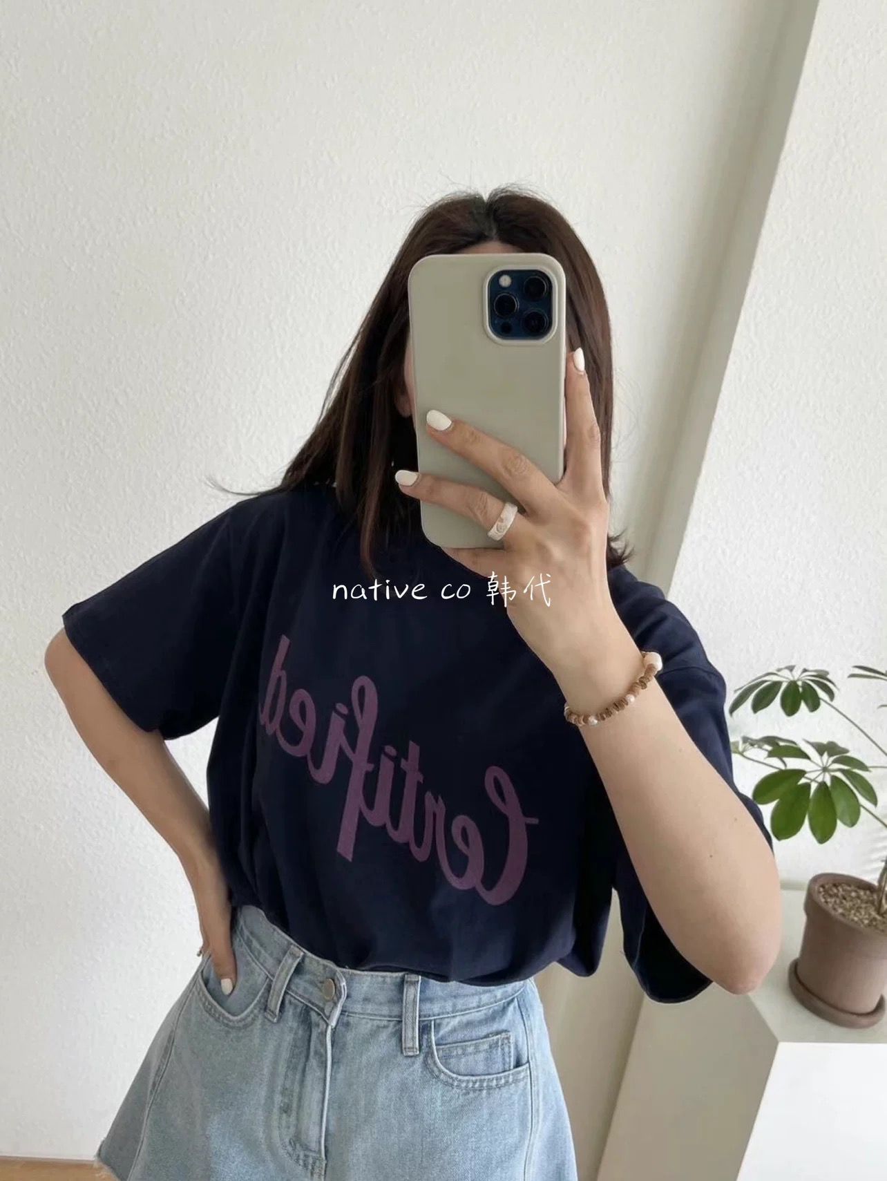 BRICK直郵韓國代購女裝新款熱賣人氣真品時尚職業休閑推薦T恤BRICKT恤圖色1