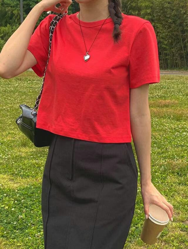REGULAR韓國直郵東大門實拍女裝新款熱賣時尚人氣真品24春夏T恤REGULART恤
