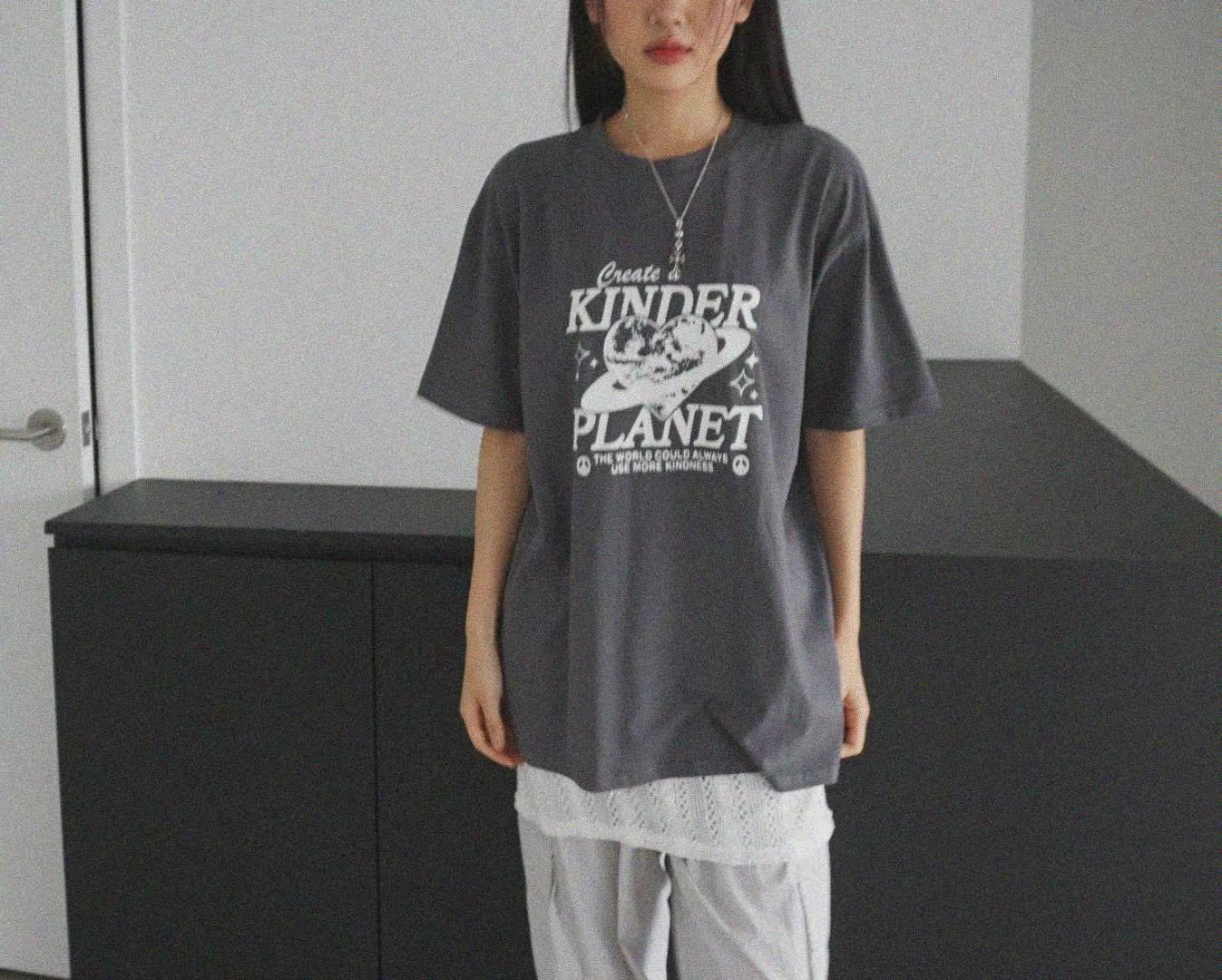 REGULAR韓國直郵女裝新款真品時尚職業推薦人氣休閑24春夏T恤REGULART恤圖色2