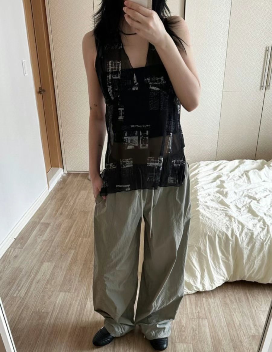 AUGUSTLOUNGE韓國直郵東大門實拍女裝新品職業休閑吊帶背心AUGUSTLOUNGE吊帶/背心