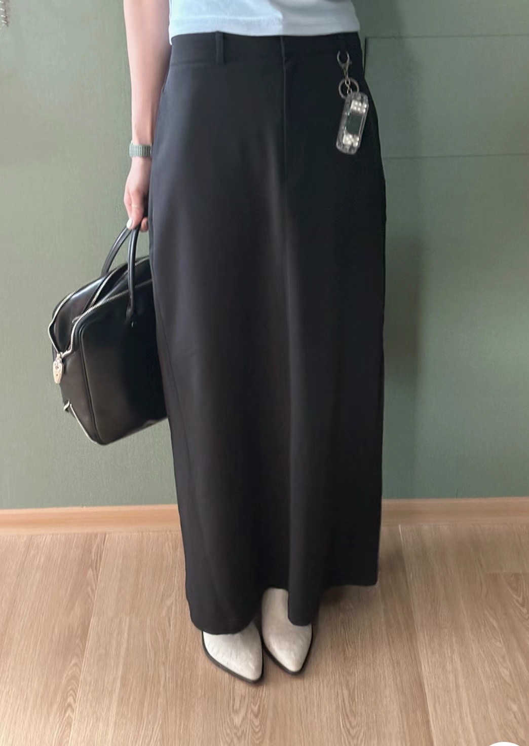 MONMOUTH直郵韓國代購女裝新款時尚職業推薦24春夏熱賣長裙MONMOUTH長裙