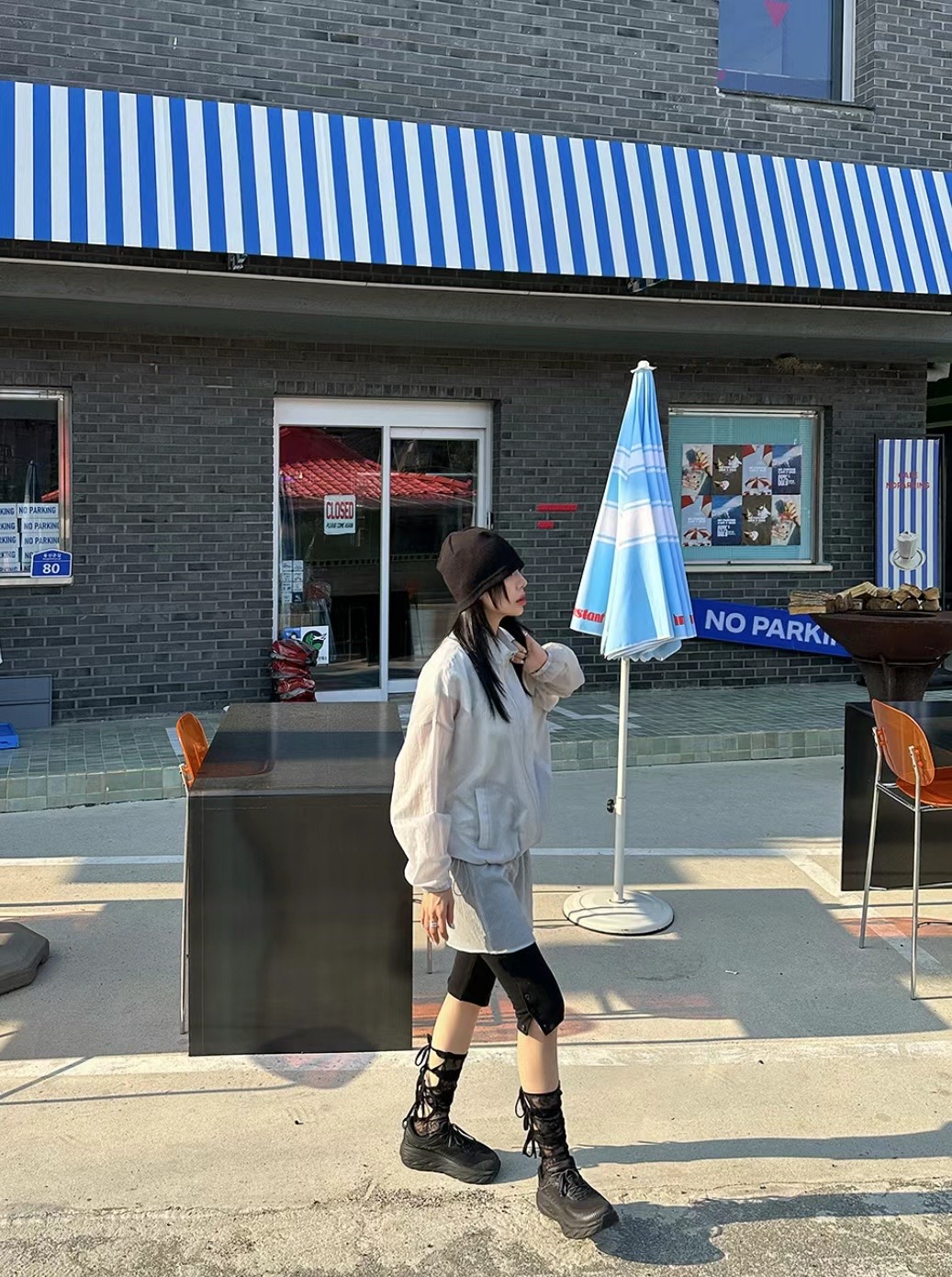 MONMOUTH韓國直郵女裝新款推薦真品休閑人氣熱賣24春夏夾克MONMOUTH夾克