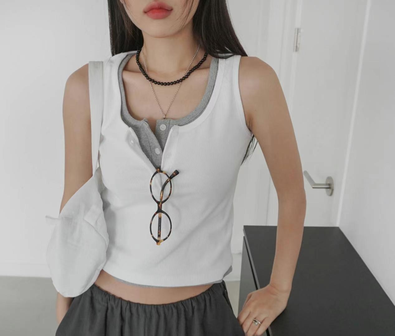 REGULAR韓國直郵女裝新品人氣時尚休閑24春夏職業吊帶背心REGULAR吊帶/背心圖色3