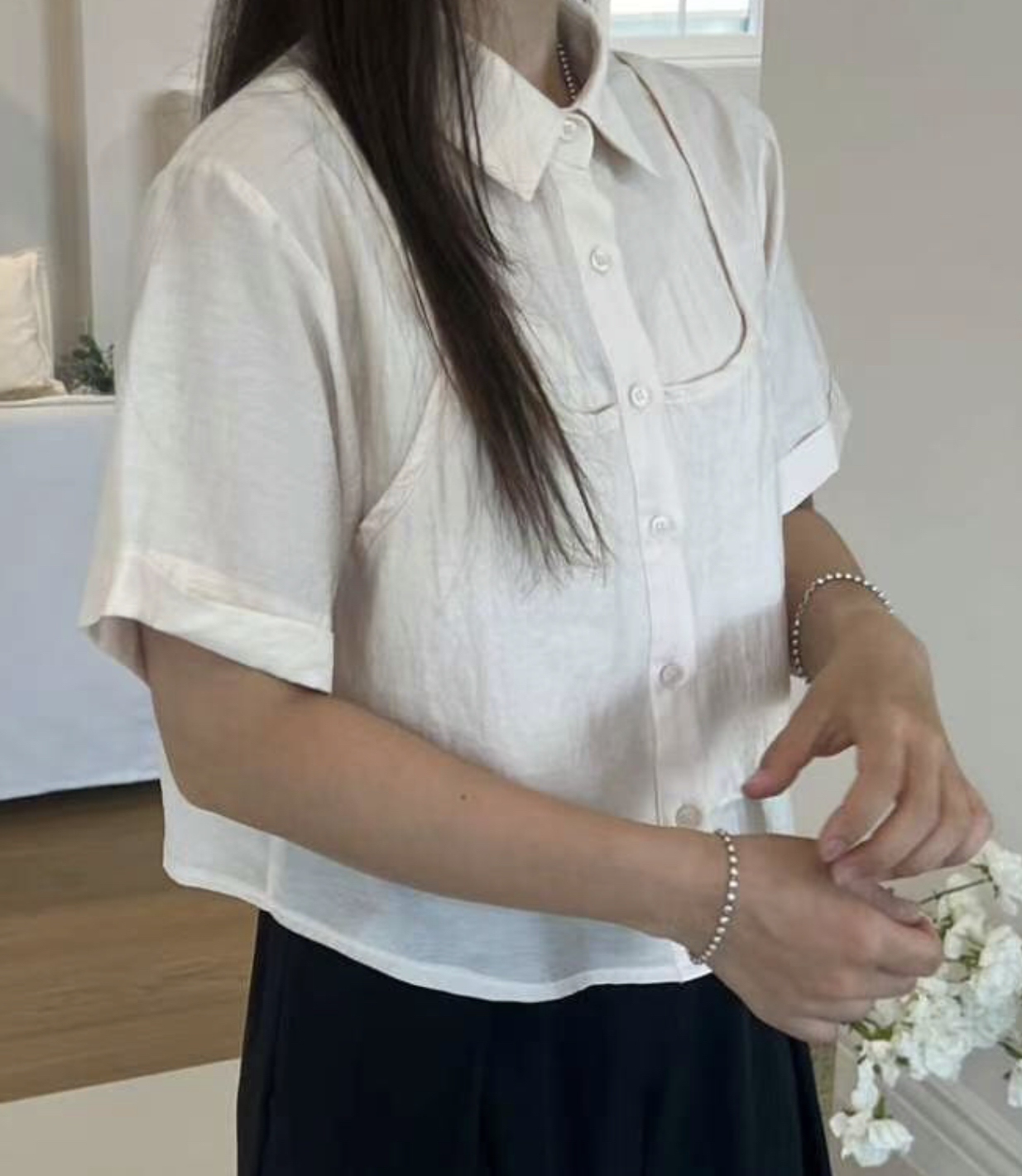 COOLPIS-쿨피스-T韓國直郵東大門實拍女裝新款真品襯衫蕾絲衫COOLPIS襯衫/蕾絲衫