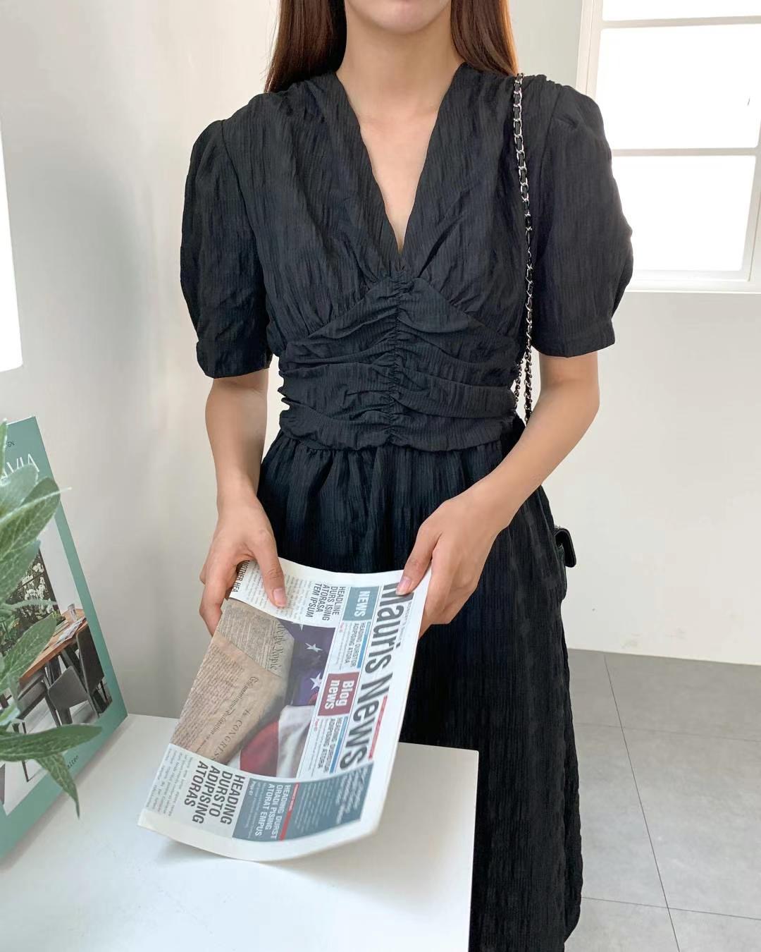 ANDANT韓國直郵東大門實拍女裝新款推薦職業24春夏連衣裙ANDANT連衣裙