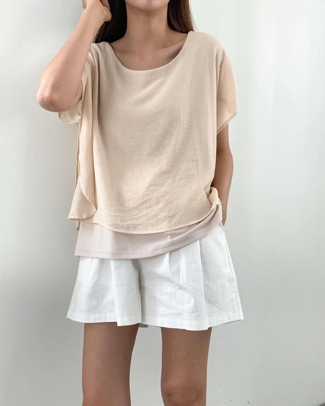 ANDANT韓國直郵東大門實拍女裝新款時尚24春夏襯衫蕾絲衫ANDANT襯衫/蕾絲衫