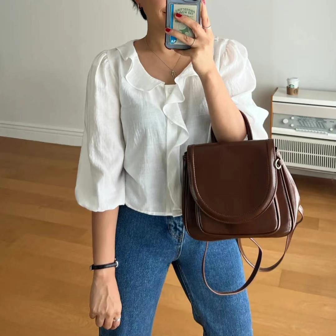 HONESTY韓國直郵東大門實拍女裝新品推薦24春夏襯衫蕾絲衫HONESTY襯衫/蕾絲衫