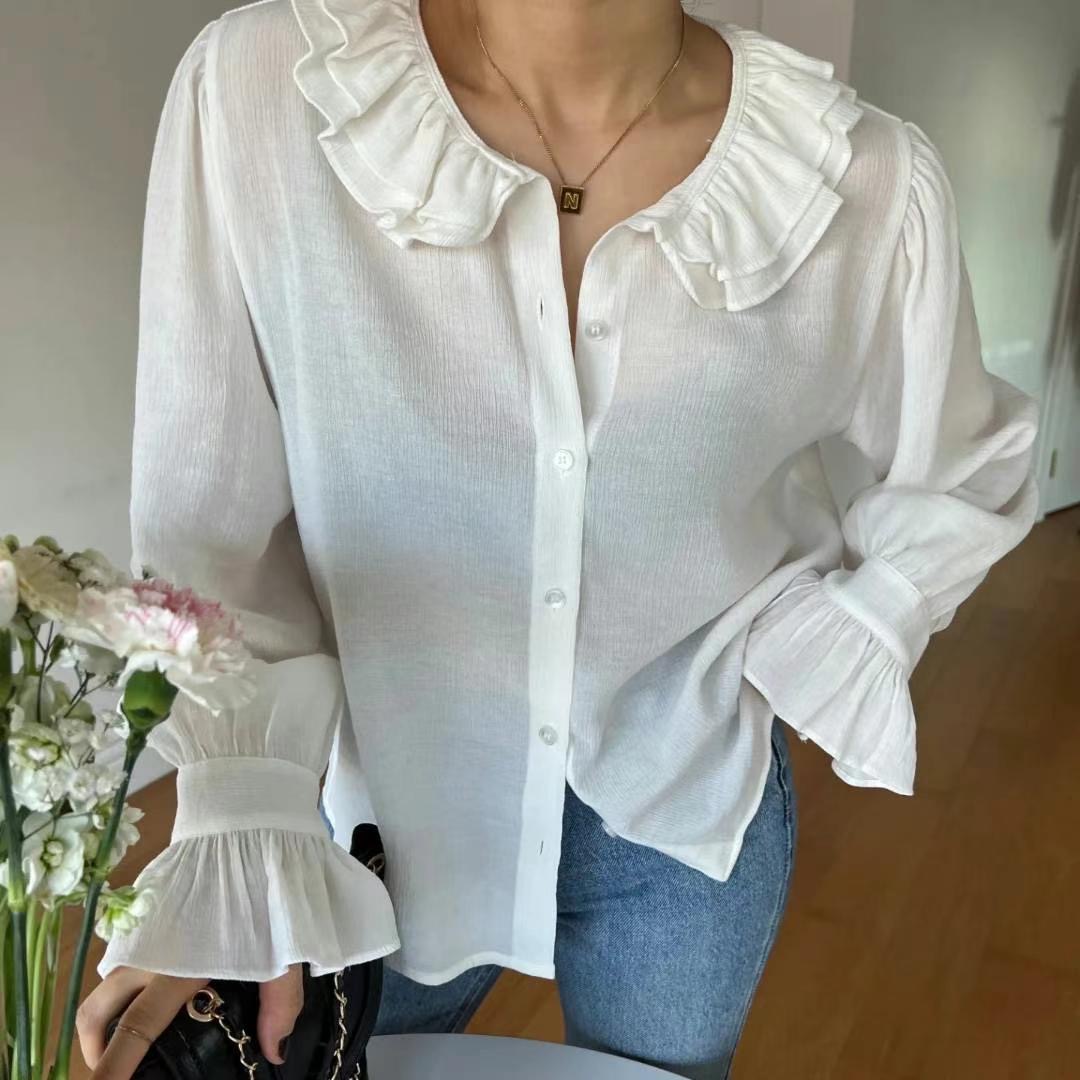 HONESTY韓國直郵東大門實拍女裝新品人氣職業推薦襯衫蕾絲衫HONESTY襯衫/蕾絲衫