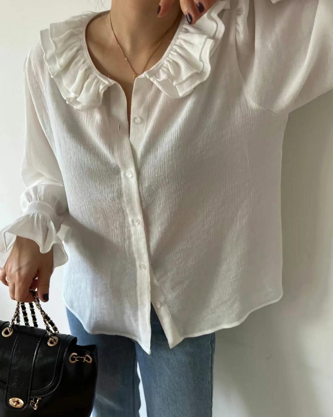 HONESTY韓國直郵東大門實拍女裝新品人氣職業推薦襯衫蕾絲衫HONESTY襯衫/蕾絲衫圖色2