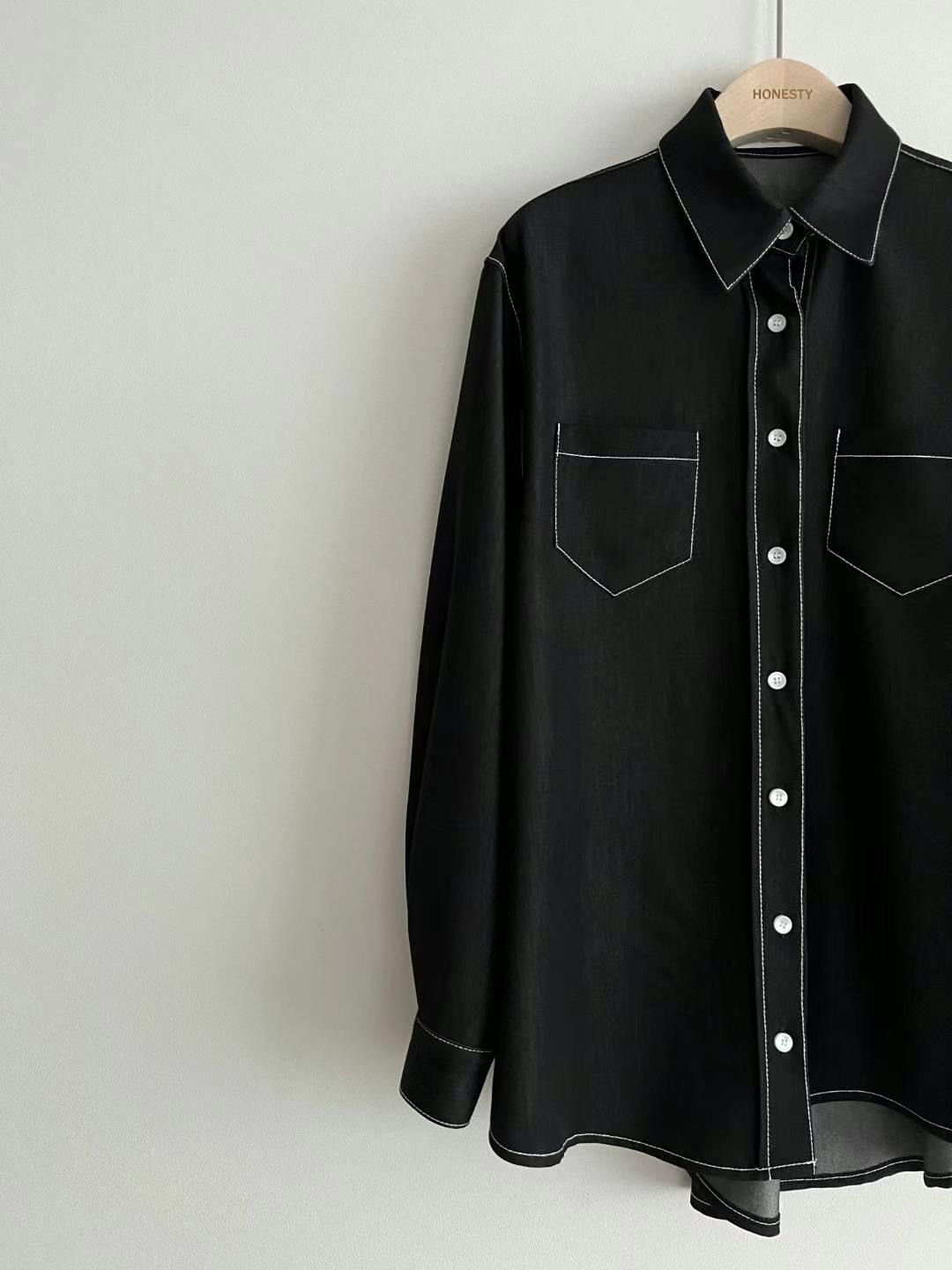 HONESTY直郵韓國代購女裝新款職業熱賣推薦時尚休閑襯衫蕾絲衫HONESTY襯衫/蕾絲衫