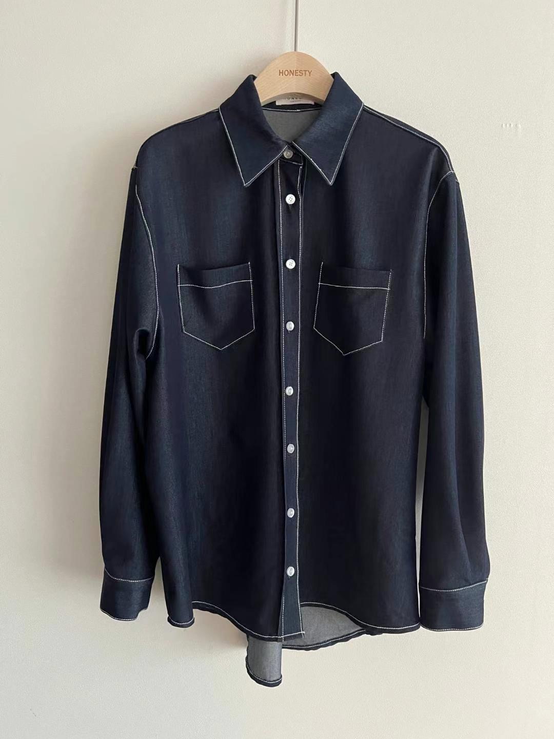 HONESTY直郵韓國代購女裝新款職業熱賣推薦時尚休閑襯衫蕾絲衫HONESTY襯衫/蕾絲衫圖色1