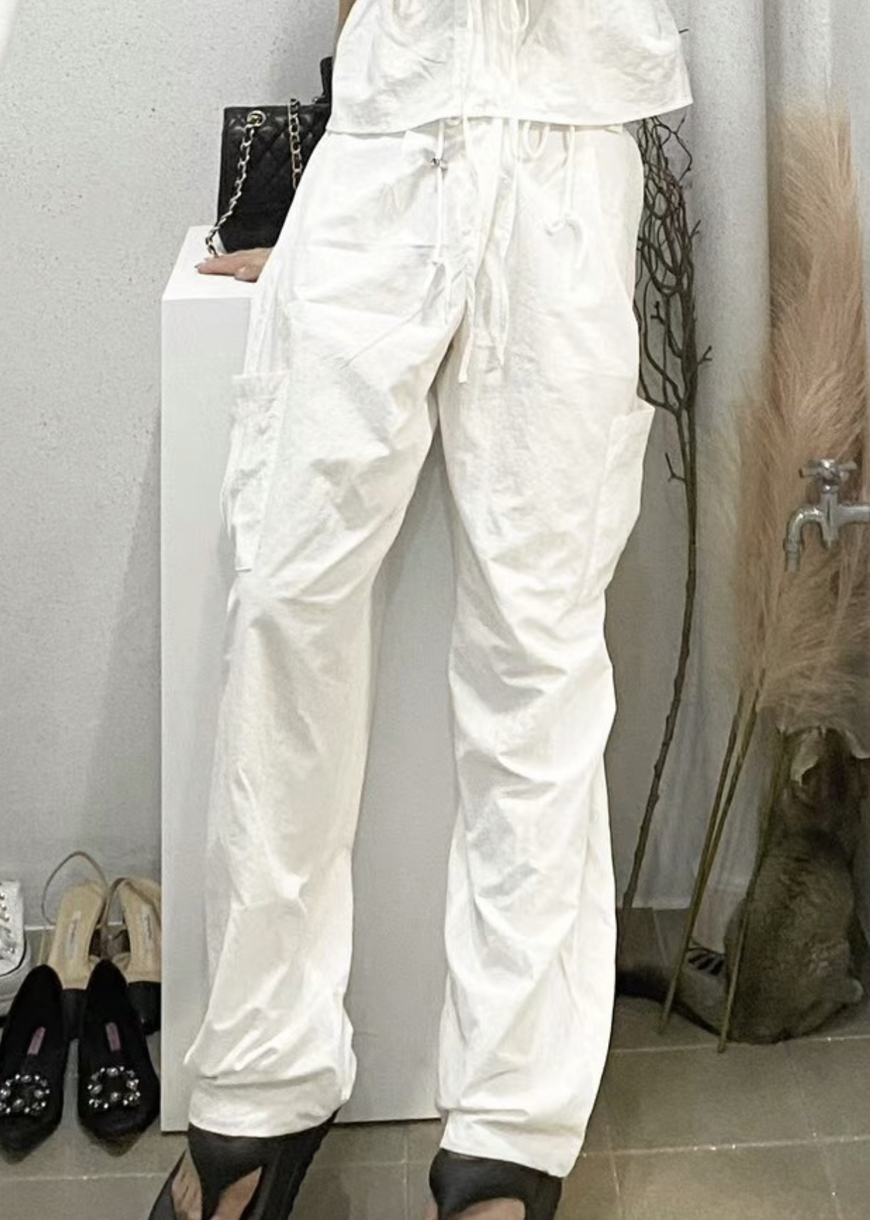 LOG MYSELF韓國直郵女裝新款時尚24春夏人氣真品休閑休閑褲LOG MYSELF休閑褲圖色2