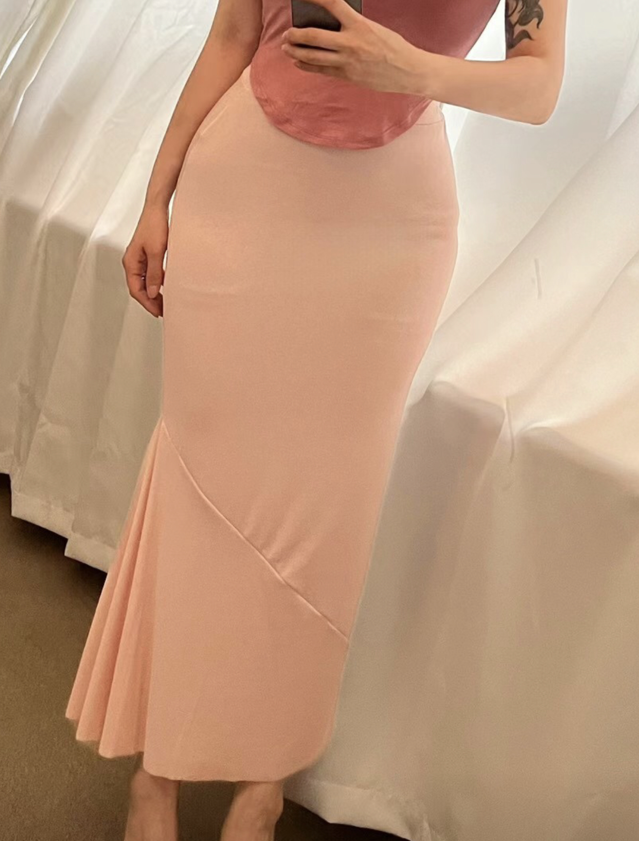 LOG MYSELF韓國直郵女裝新品真品推薦休閑熱賣24春夏長裙LOG MYSELF長裙圖色2