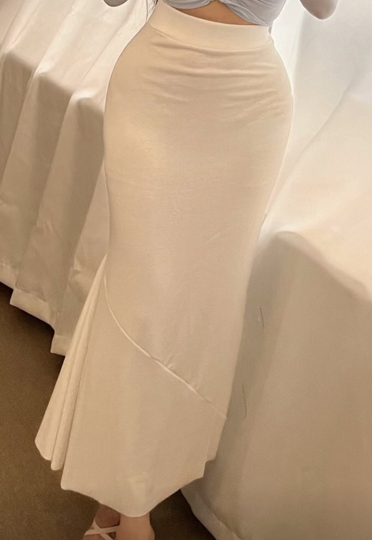 LOG MYSELF韓國直郵女裝新品真品推薦休閑熱賣24春夏長裙LOG MYSELF長裙圖色3