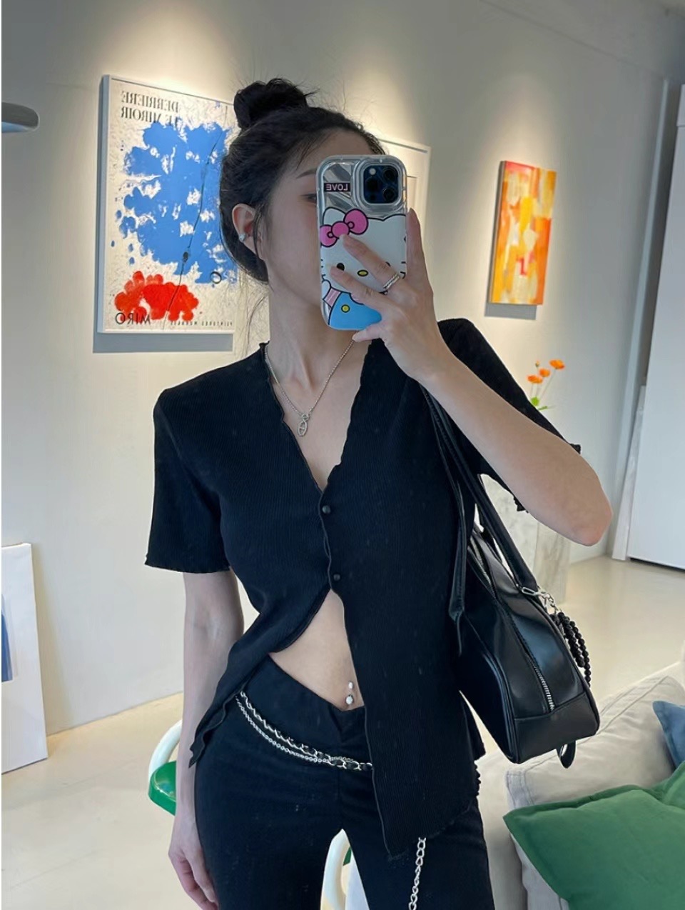 TOMBO韓國直郵東大門實拍女裝新品熱賣時尚24春夏人氣針織衫TOMBO針織衫圖色1