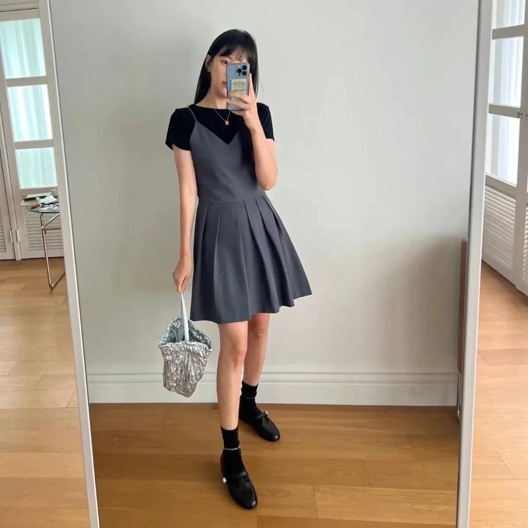 HONESTY韓國直郵東大門代購女裝新品真品24春夏職業連衣裙HONESTY連衣裙