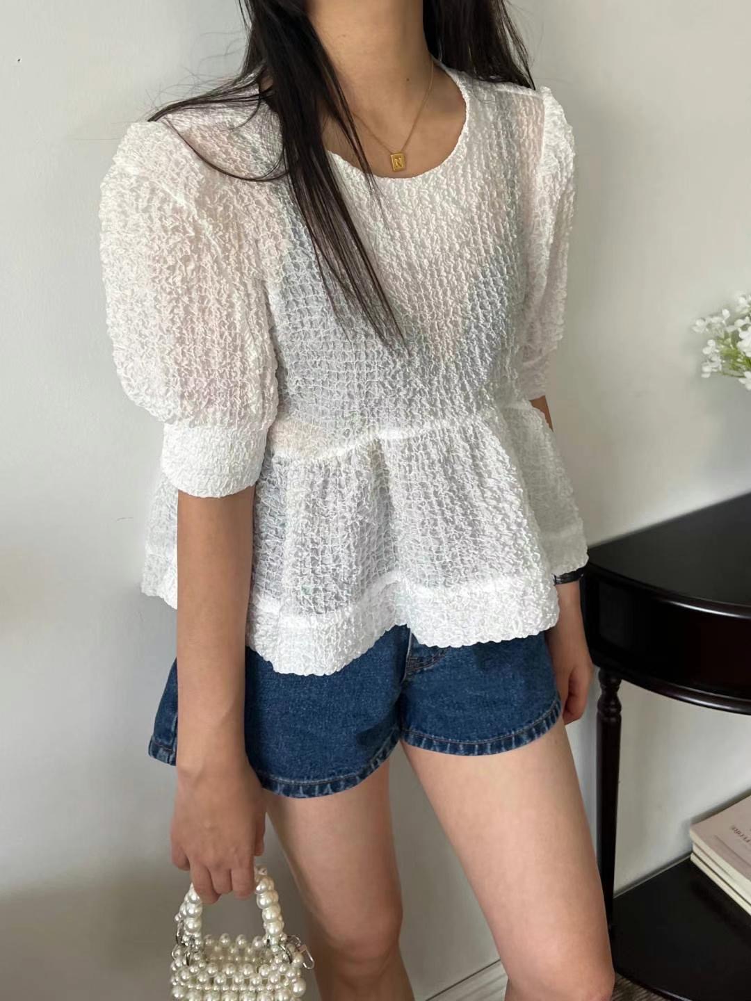 HONESTY直郵韓國代購女裝新款休閑推薦熱賣時尚人氣襯衫蕾絲衫HONESTY襯衫/蕾絲衫