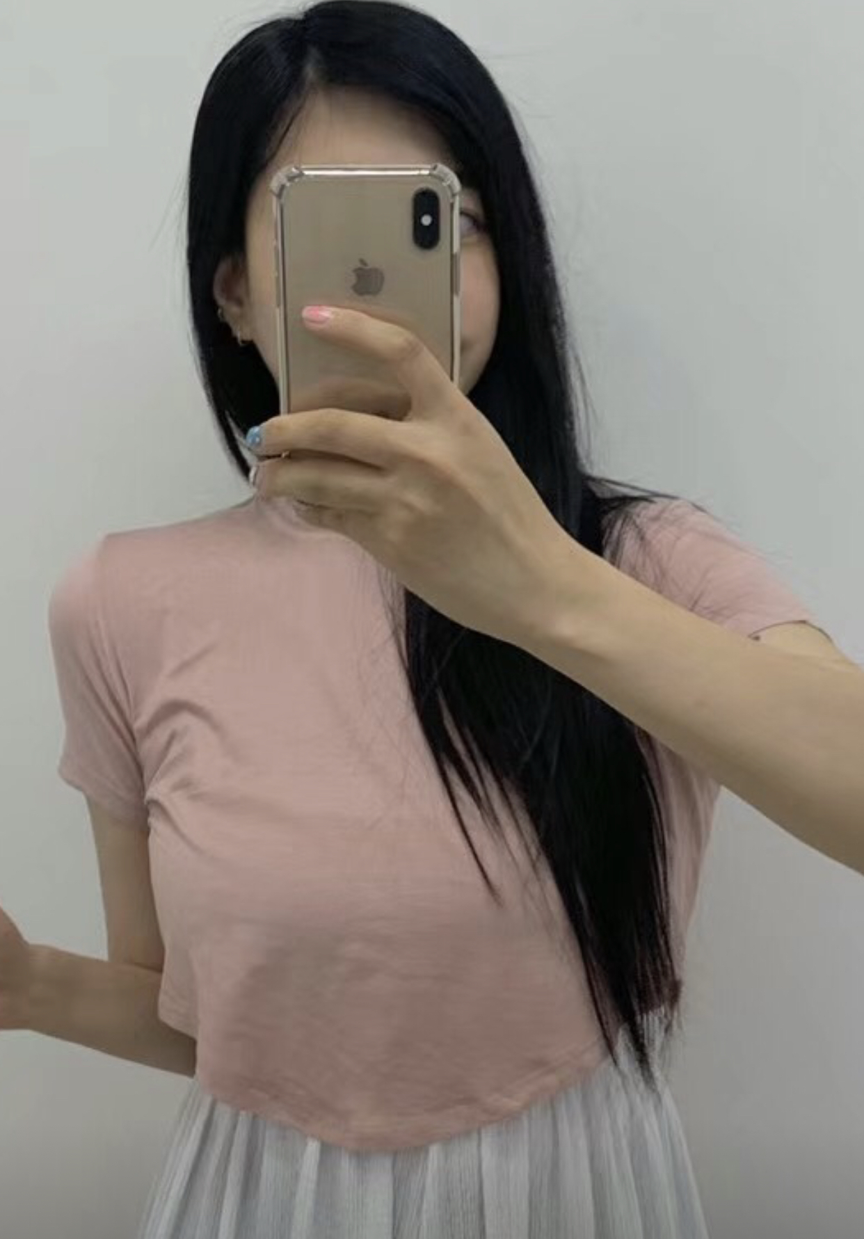 LOG MYSELF韓國直郵東大門實拍女裝新品職業24春夏推薦T恤LOG MYSELFT恤圖色1