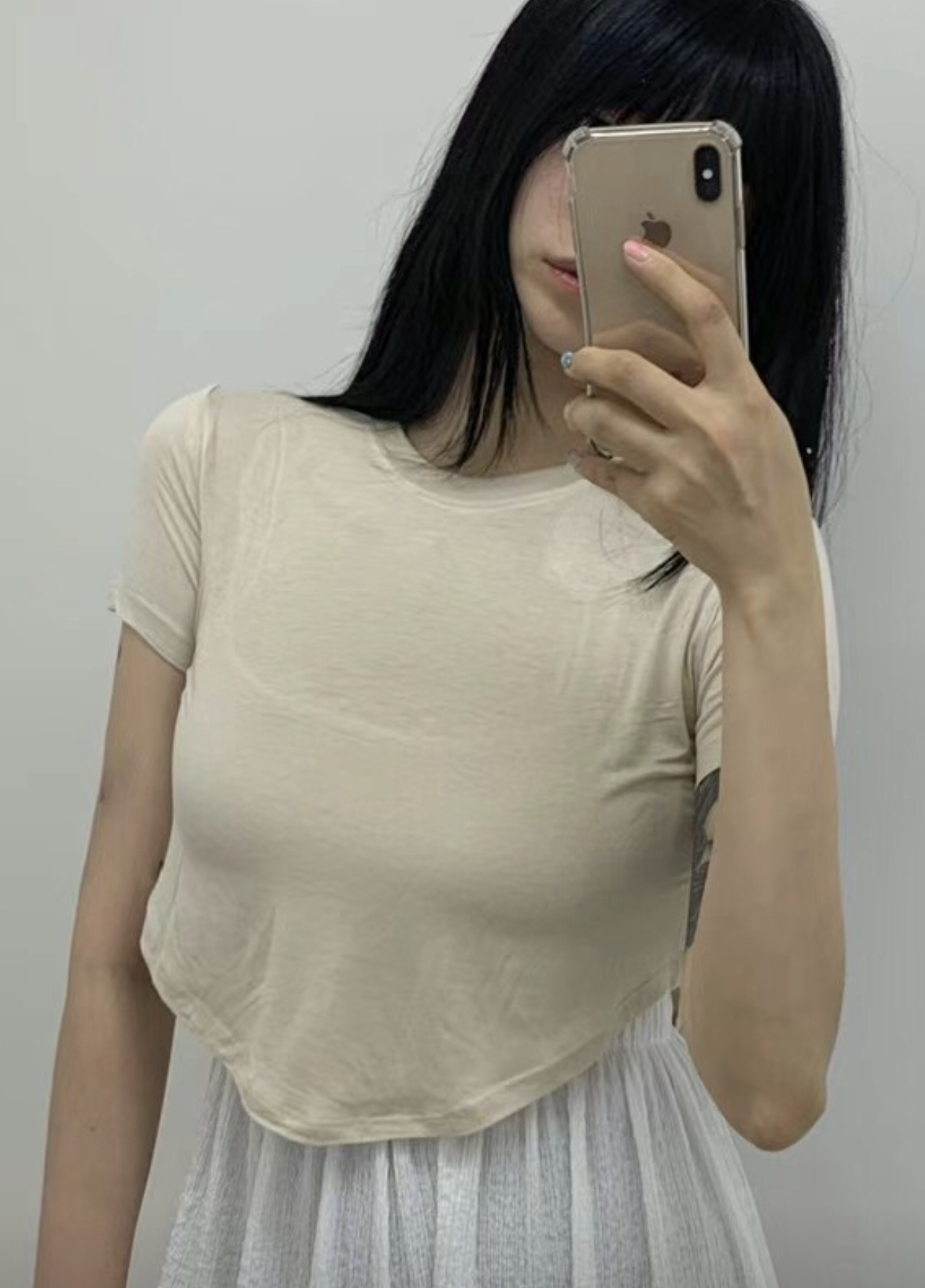 LOG MYSELF韓國直郵東大門實拍女裝新品職業24春夏推薦T恤LOG MYSELFT恤圖色5