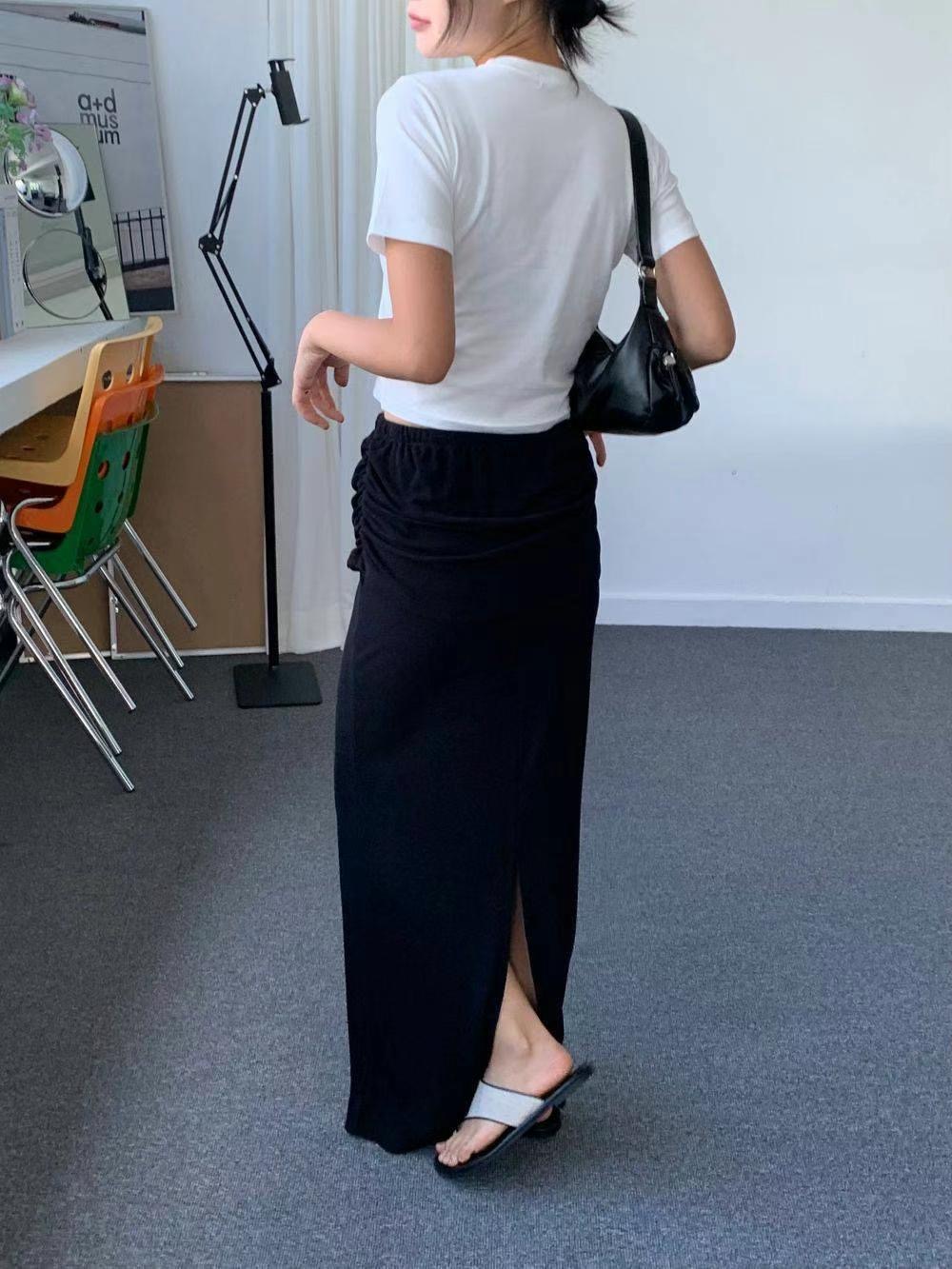 LAYOUT韓國直郵東大門實拍女裝新款24春夏休閑推薦人氣長裙LAYOUT長裙