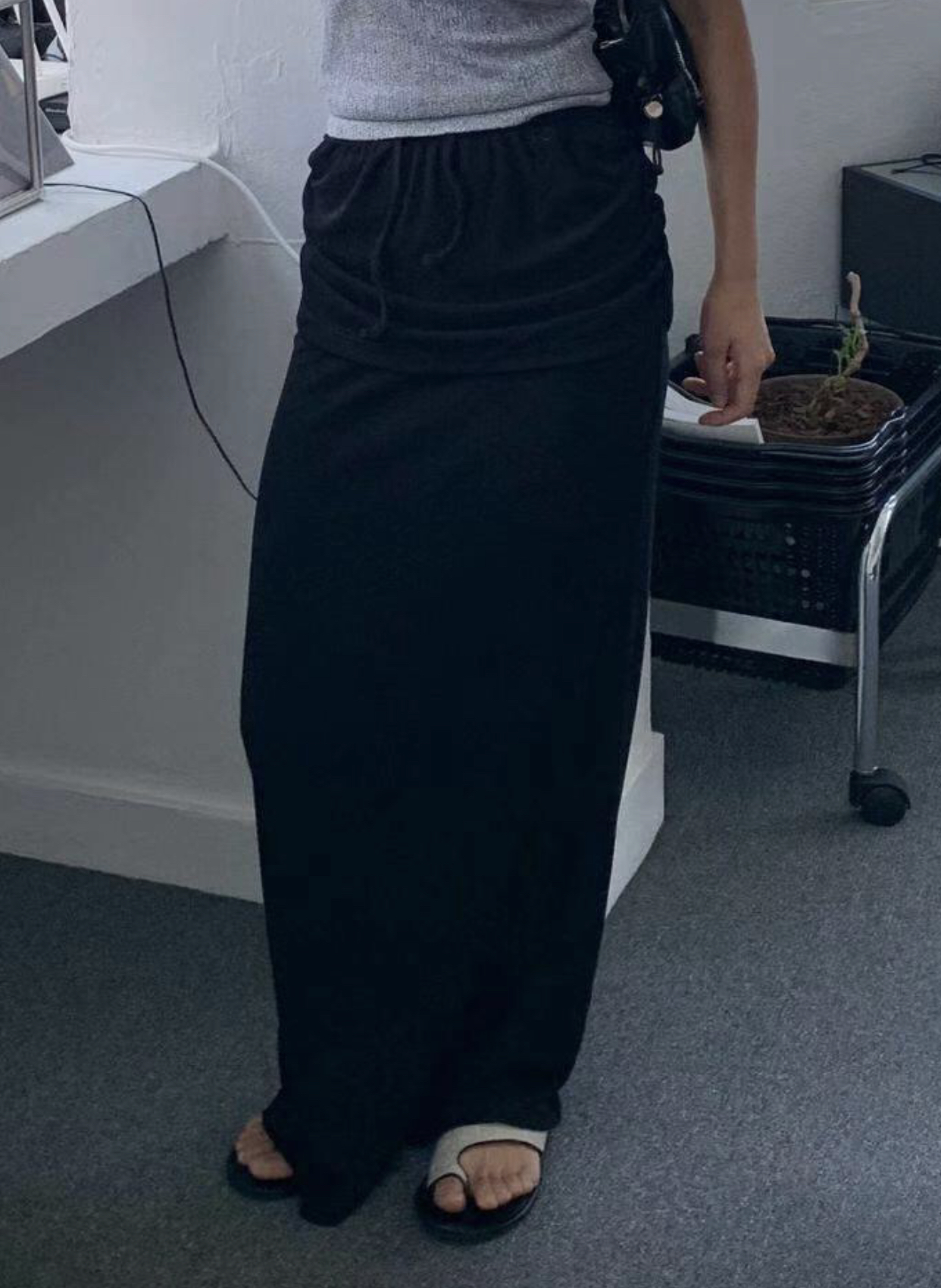 LAYOUT韓國直郵東大門實拍女裝新款24春夏休閑推薦人氣長裙LAYOUT長裙圖色2