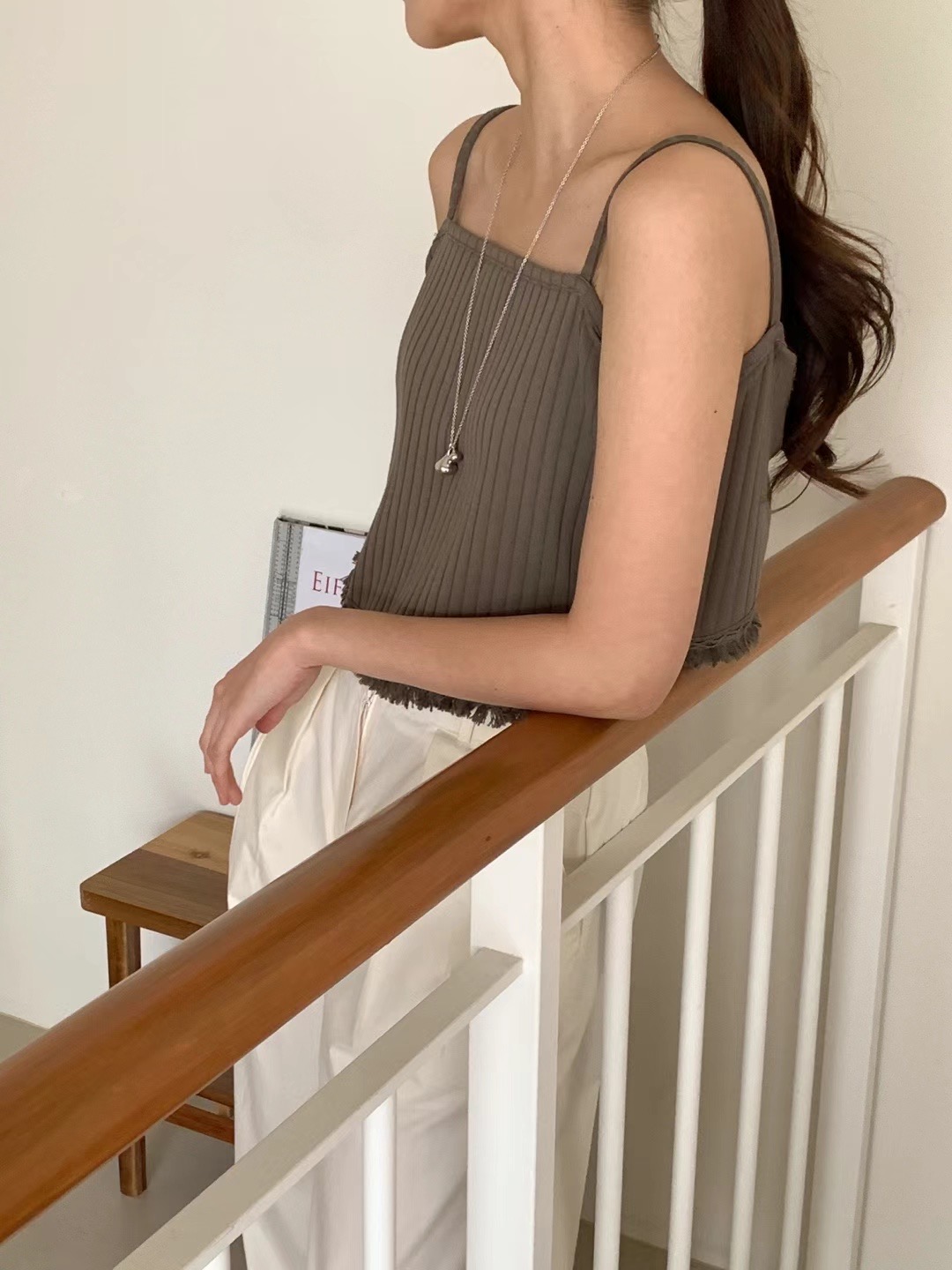 POLLEN韓國代購女士新品推薦時尚真品休閑24秋夏吊帶背心POLLEN吊帶/背心