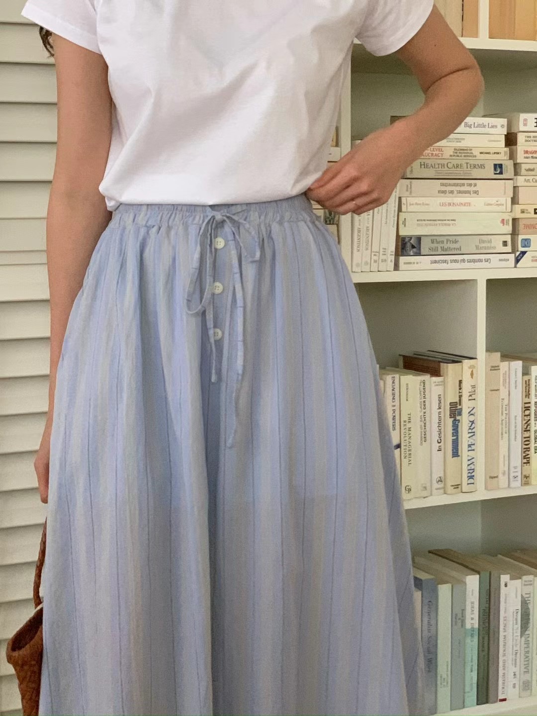 POLLEN東大門代購女士新品休閑職業人氣24秋夏半身裙中短裙POLLEN半身裙/中短裙