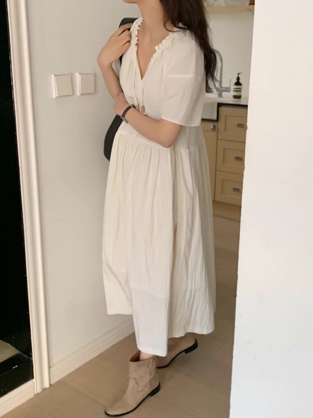 AN STAND韓國直郵女裝新品推薦休閑職業真品人氣24春夏連衣裙AN STAND-2件起連衣裙