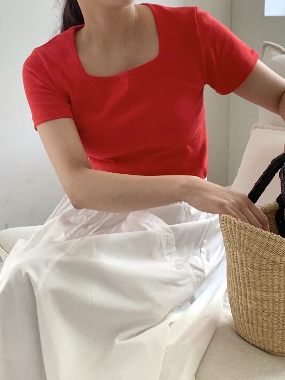 AN STAND直郵韓國代購女裝新品真品推薦職業休閑24春夏T恤AN STAND-2件起T恤