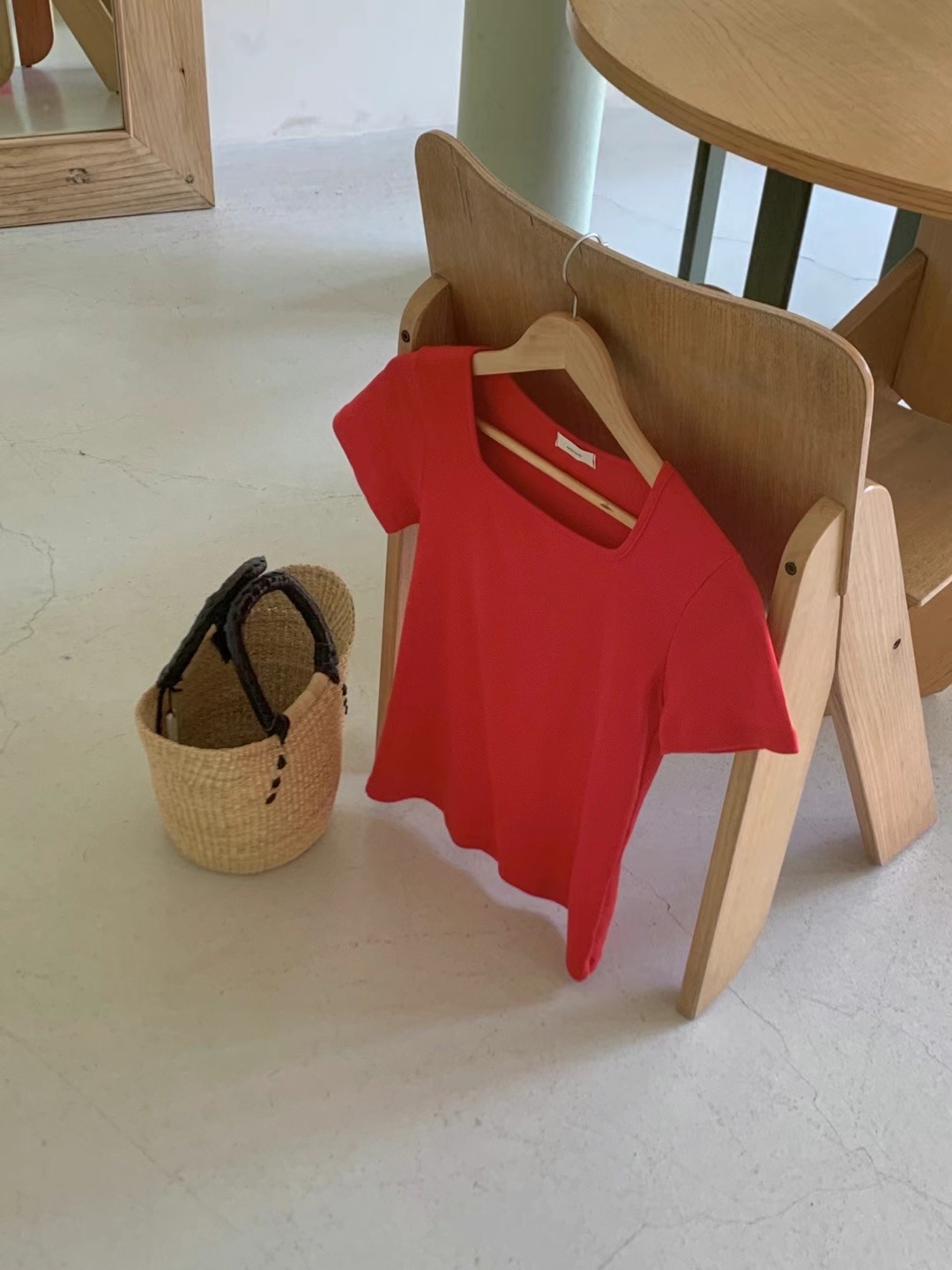 AN STAND直郵韓國代購女裝新品真品推薦職業休閑24春夏T恤AN STAND-2件起T恤圖色1